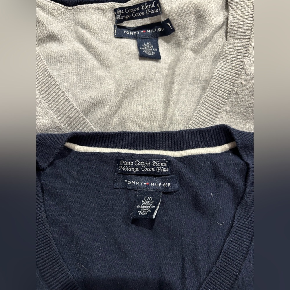 Tommy Hilfiger V-Neck Sweaters (2) - Picture 2 of 5